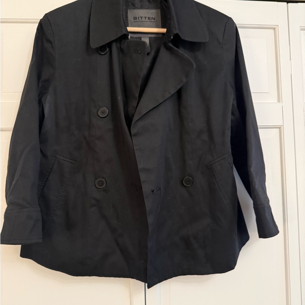 Bitten by Sarah Jessica Parker Black Trench Coat